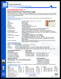 Thumbnail of document Data Sheet - SmartReader Plus 7 Data Logger
